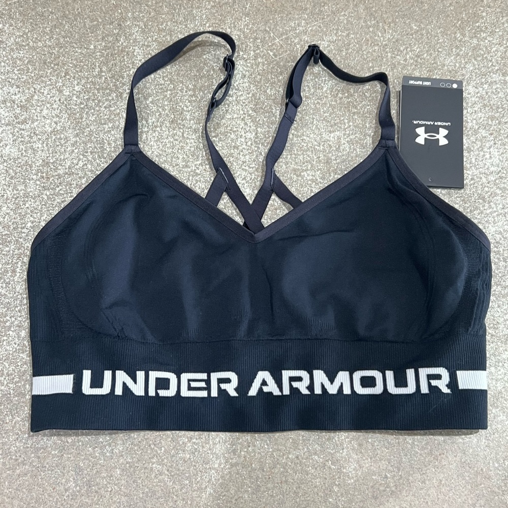 UNDER ARMOUR WOMEN'S SEAMLESS LOW LONG SPORTS BRA